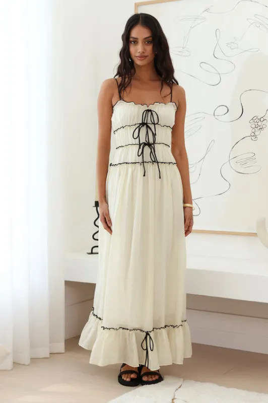 Understand It Maxi Dress Cream sold by Fortunate One