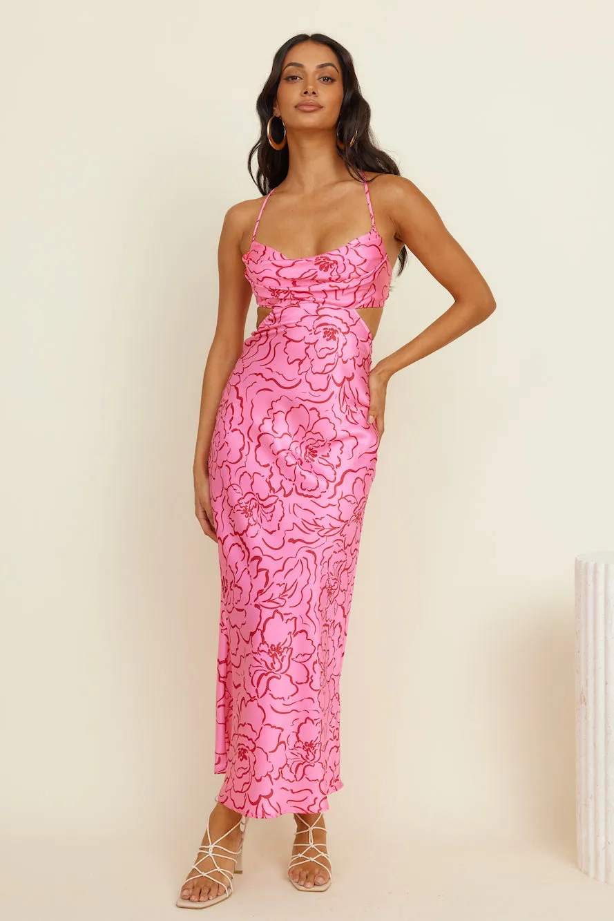 In The Sunshine Maxi Dress Pink sold by Fortunate One