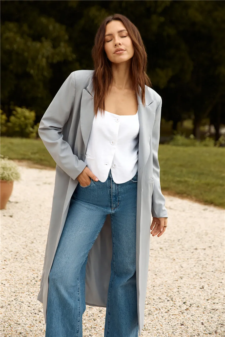 SNDYS The Noella Blazer Light Grey sold by Fortunate One