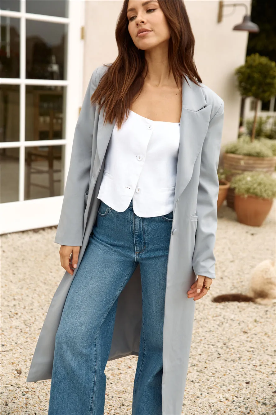 SNDYS The Noella Blazer Light Grey sold by Fortunate One product image thumbnail 5