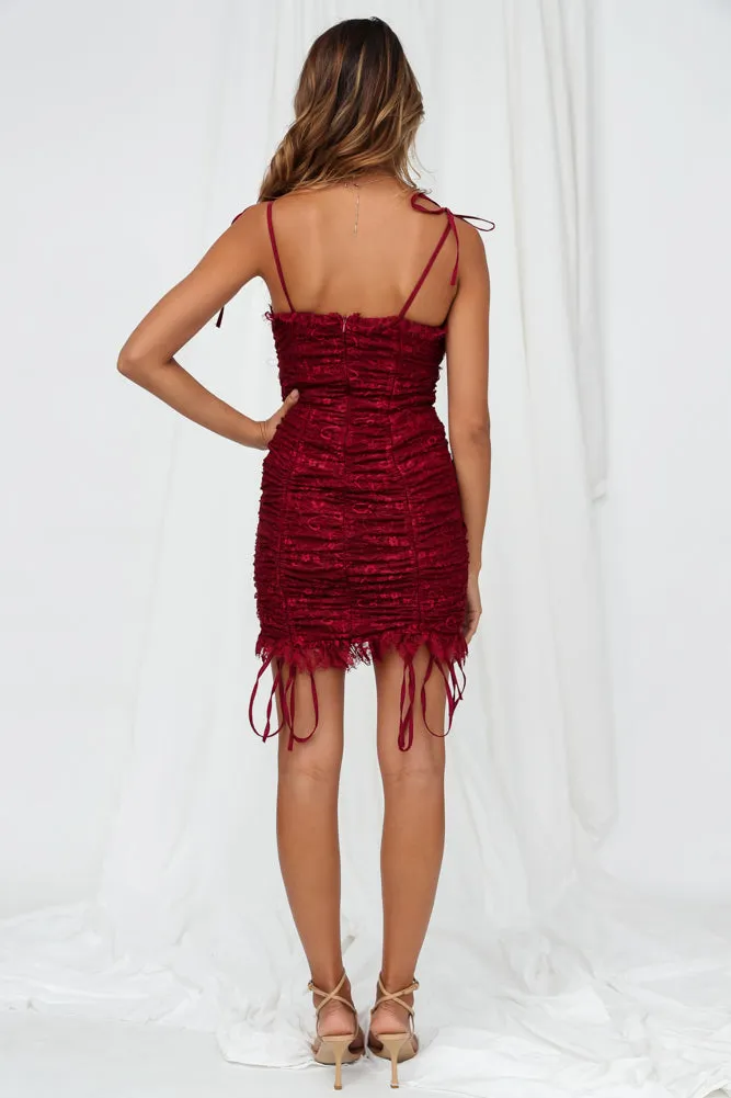 Marie-Antoinette Dress Burgundy--TO HM sold by Fortunate One product image thumbnail 4