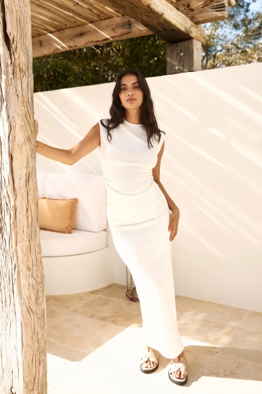 Warm Regards Maxi Skirt White sold by Fortunate One