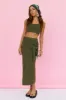 Desert Noon Midi Skirt Olive sold by Fortunate One