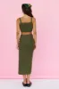 Desert Noon Midi Skirt Olive sold by Fortunate One