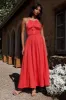 Feeling Spicy Maxi Dress Red sold by Fortunate One