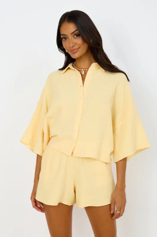 NUDE LUCY Alto Shirt Citrine sold by Fortunate One