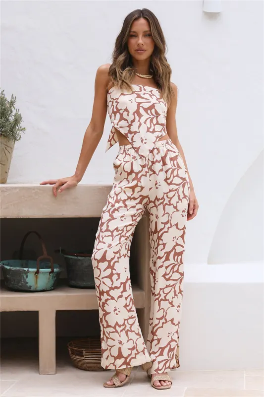 NUDE LUCY Terra Pant Flores sold by Fortunate One