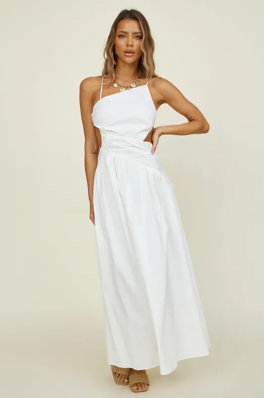 Marais Maxi Dress White sold by Fortunate One