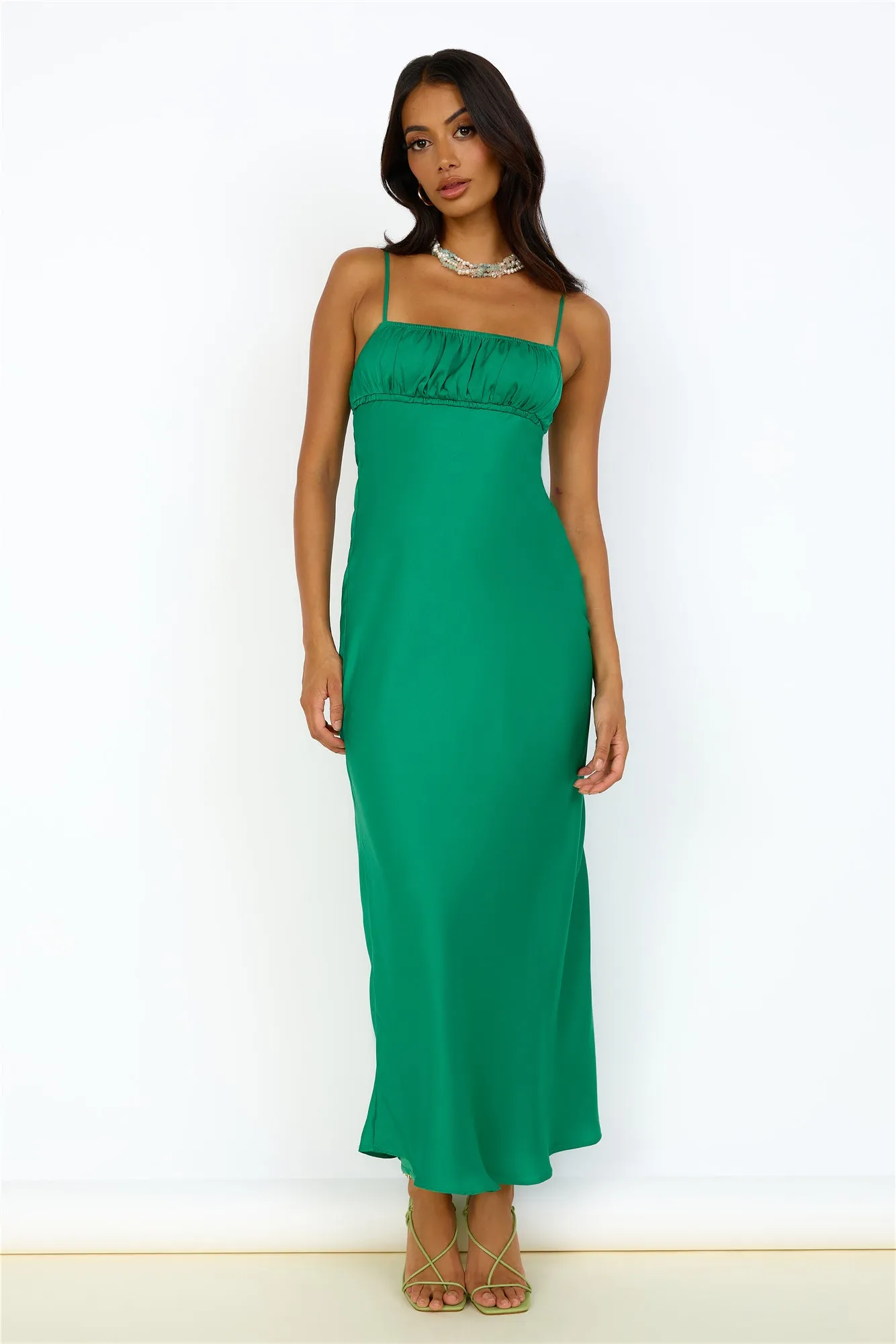 Envious Maxi Dress Green sold by Fortunate One