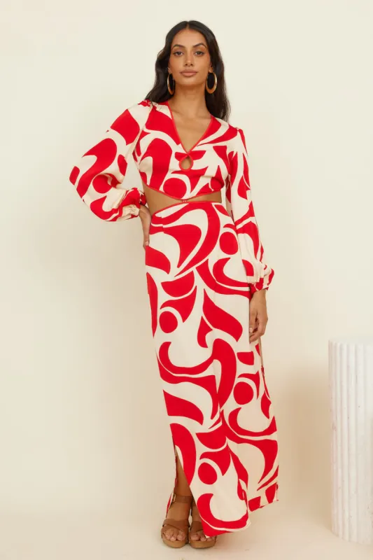 THE WOLF GANG Orella Cut Out Maxi Dress sold by Fortunate One