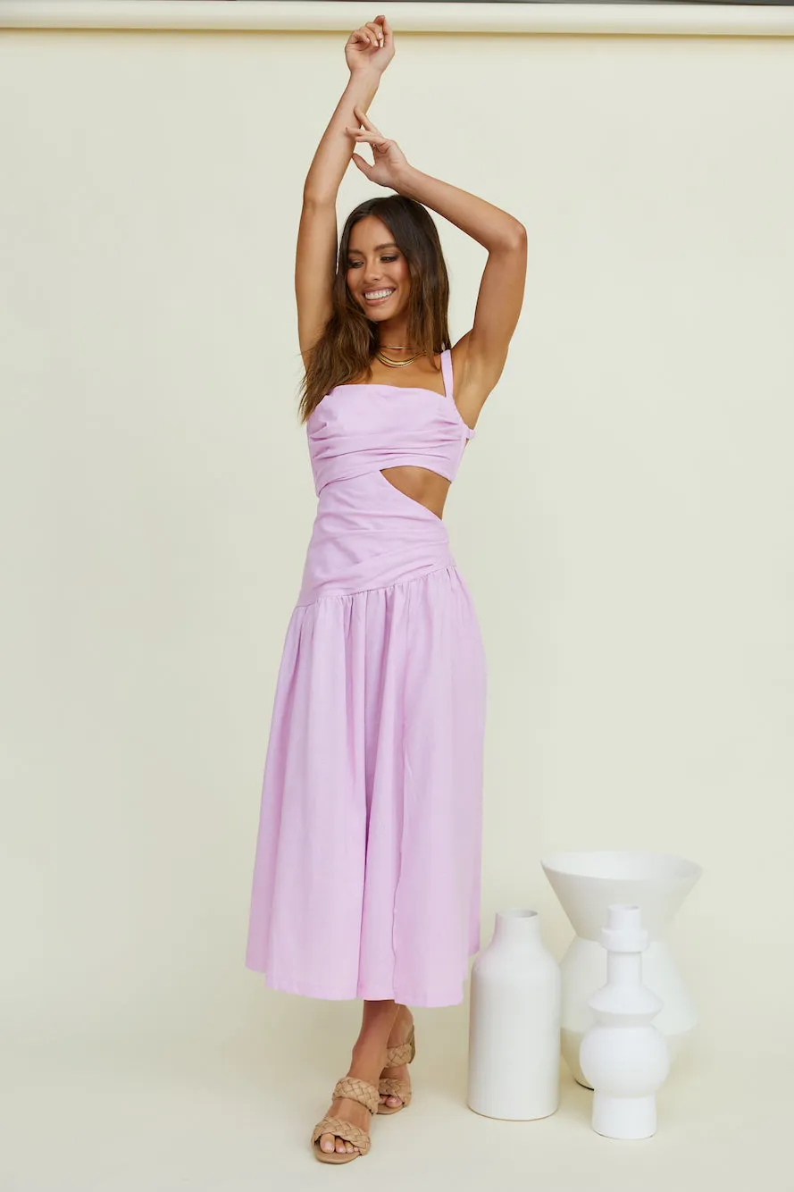 Autumn Warmth Maxi Dress Lilac sold by Fortunate One product image thumbnail 3