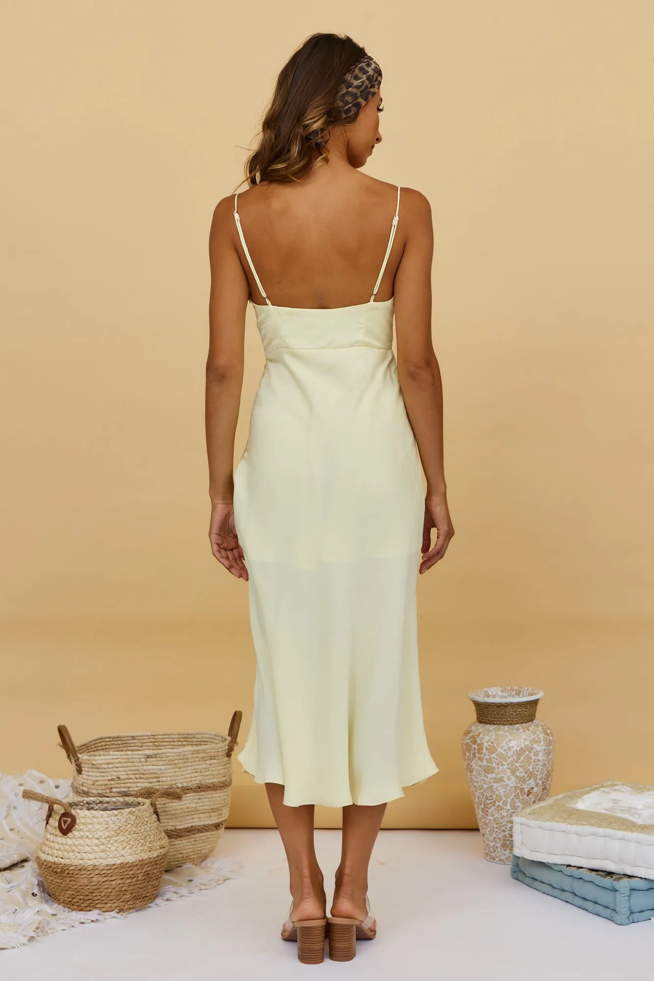 Fresh Lemonade Maxi Dress Yellow sold by Fortunate One product image thumbnail 4