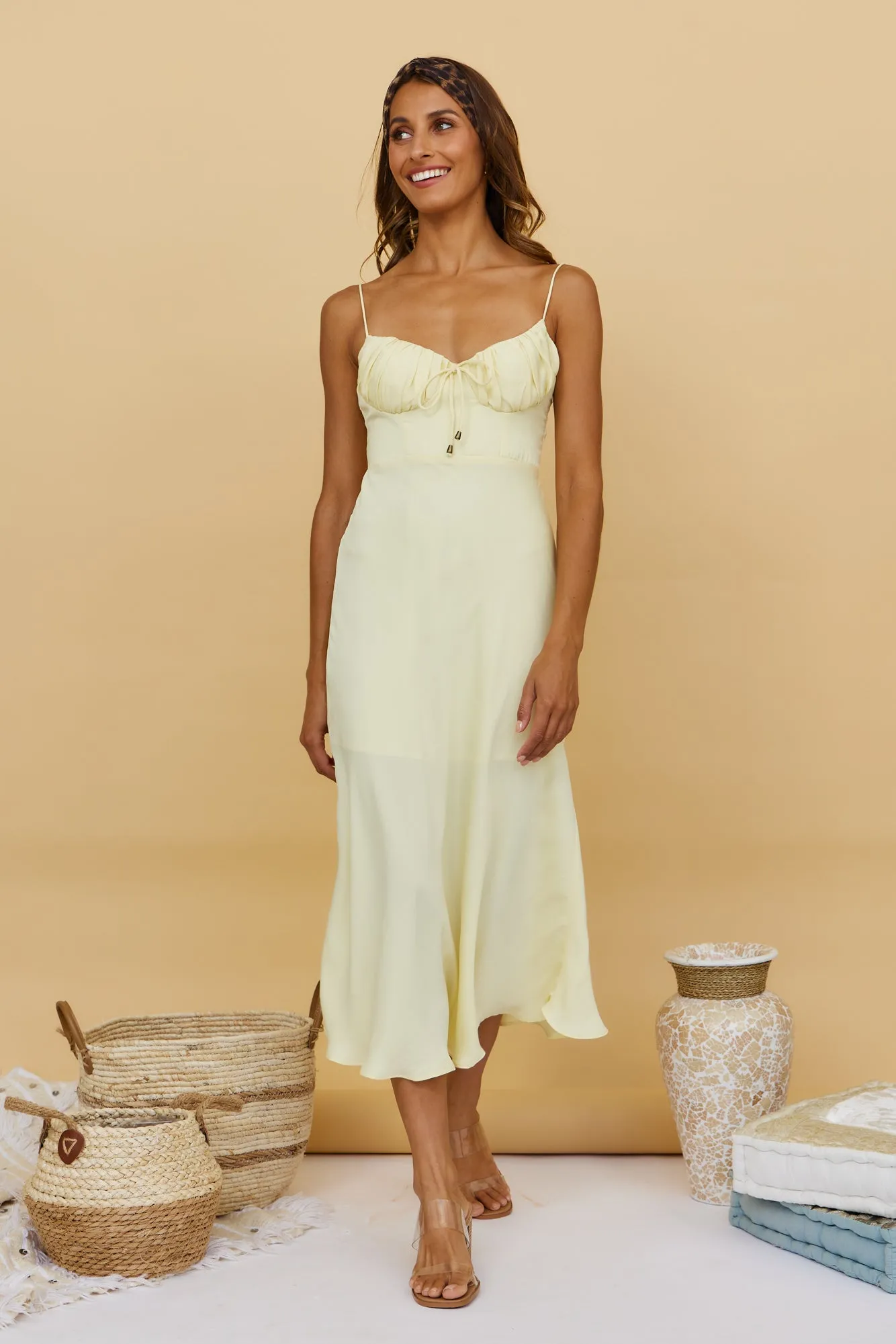 Fresh Lemonade Maxi Dress Yellow sold by Fortunate One