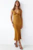 Forever Fresh Maxi Dress Brown sold by Fortunate One
