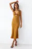 Forever Fresh Maxi Dress Brown sold by Fortunate One