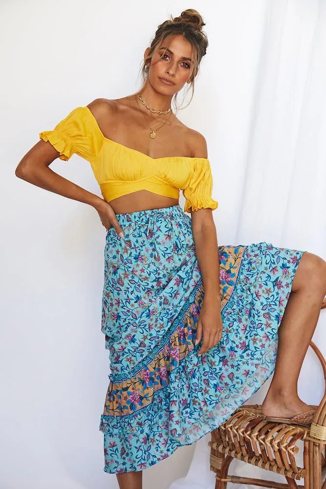 Eyes Like The Earth Crop Top Yellow sold by Fortunate One product image thumbnail 4
