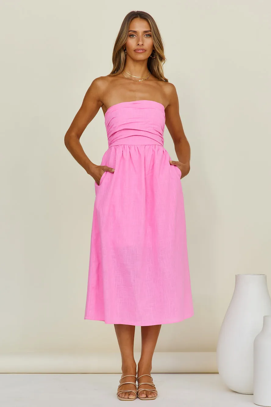 Lorelai Maxi Dress Pink sold by Fortunate One