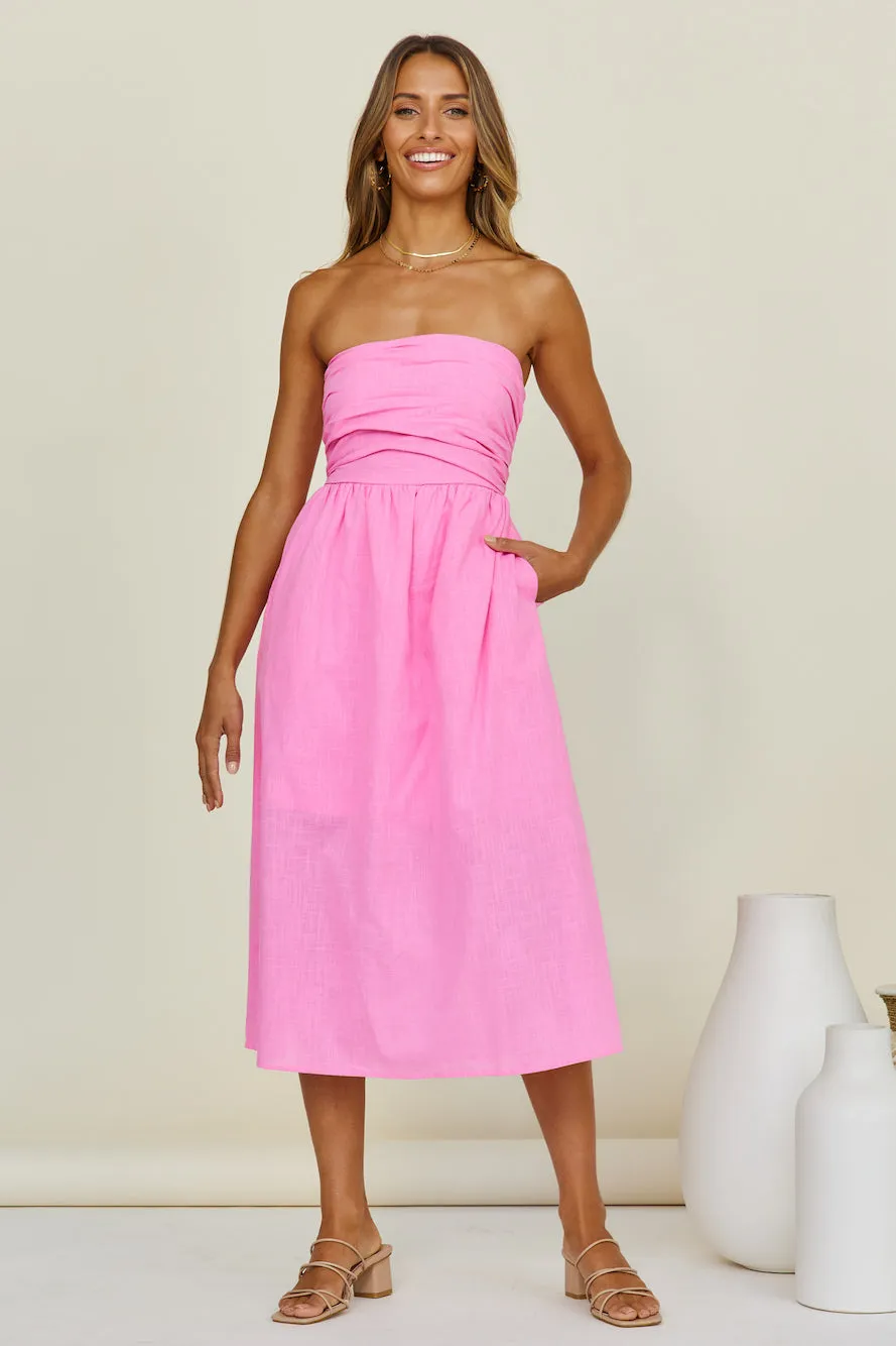 Lorelai Maxi Dress Pink sold by Fortunate One product image thumbnail 3