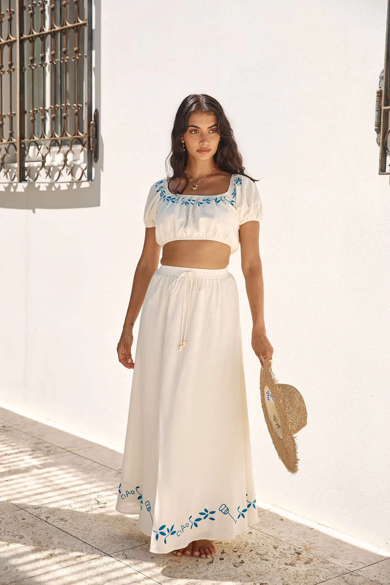 Ciao Bella Maxi Skirt Beige sold by Fortunate One product image thumbnail 5