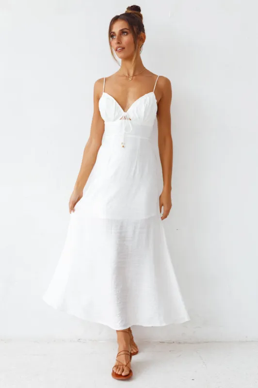 Heart In Two Maxi Dress White sold by Fortunate One