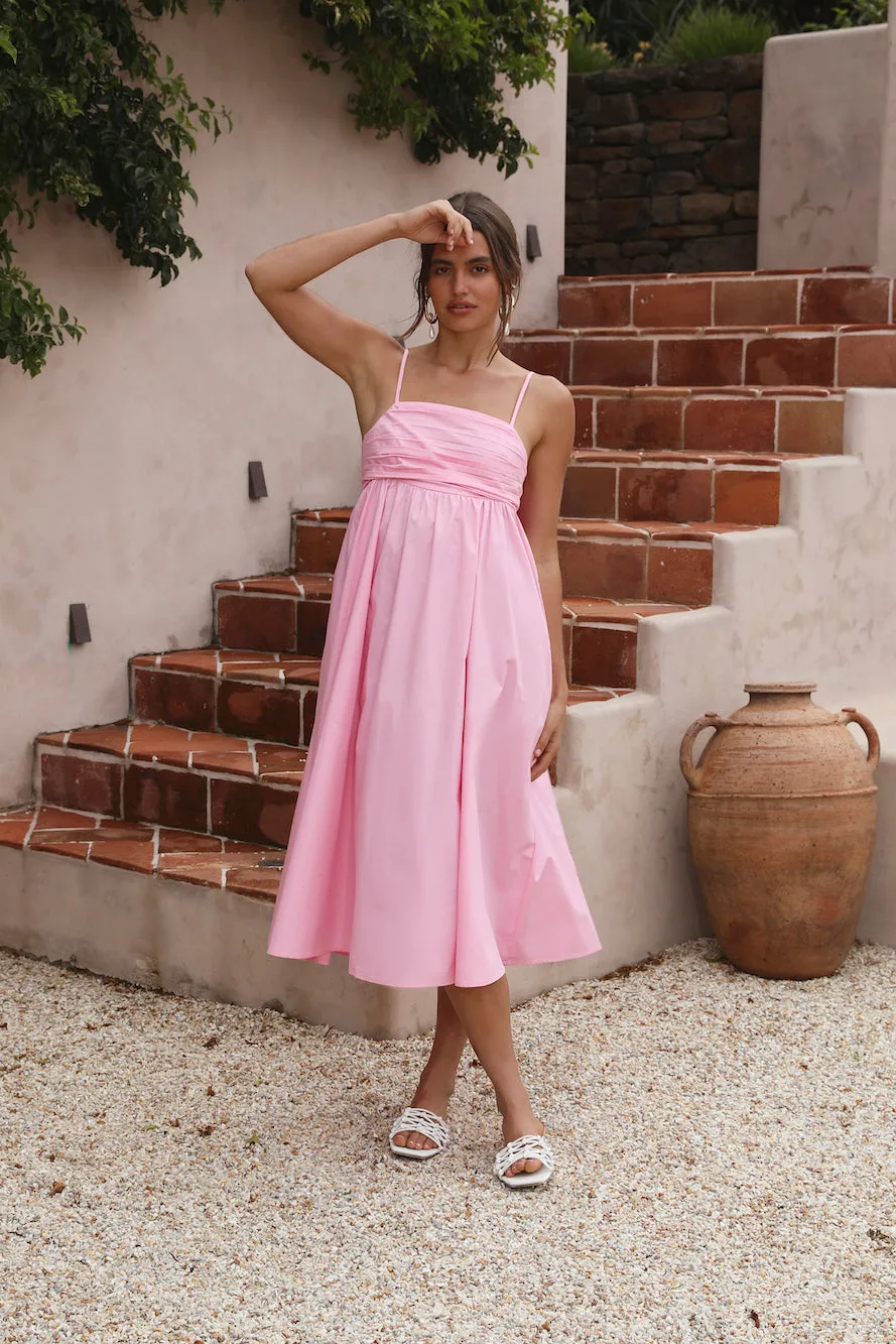 Dreamscapes Midi Dress Pink sold by Fortunate One product image thumbnail 3