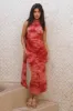 Strawberry Paradise Maxi Dress Red sold by Fortunate One