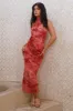 Strawberry Paradise Maxi Dress Red sold by Fortunate One