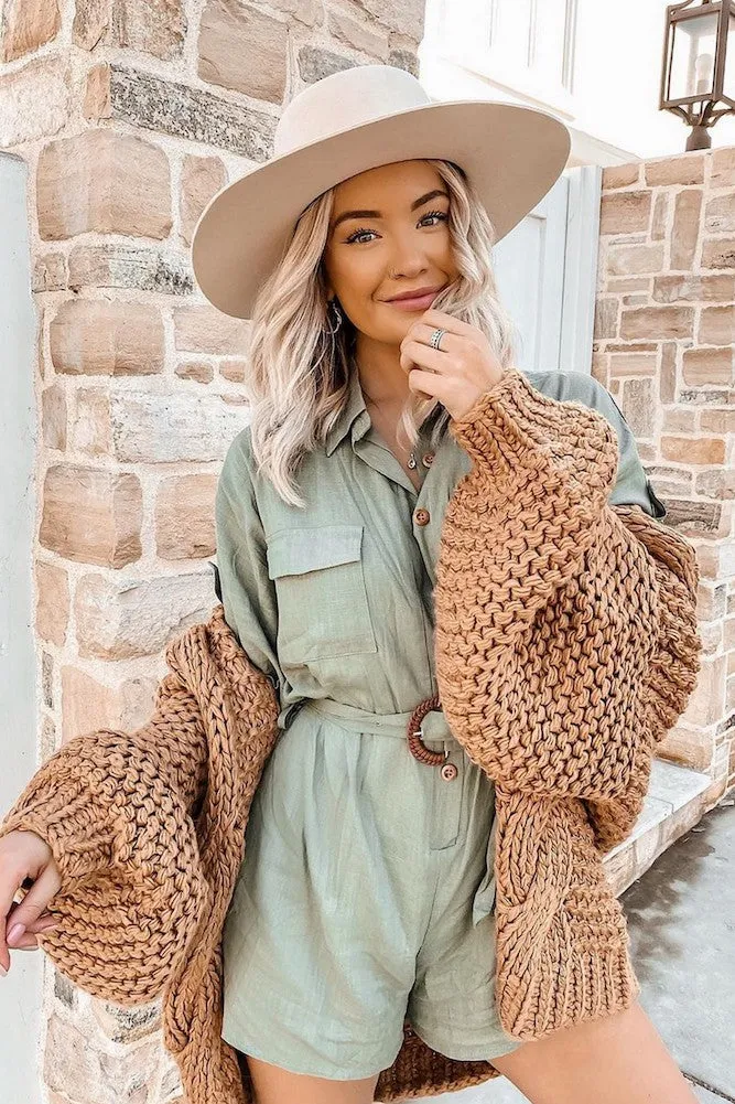 Road To Rome Romper Olive sold by Fortunate One product image thumbnail 5