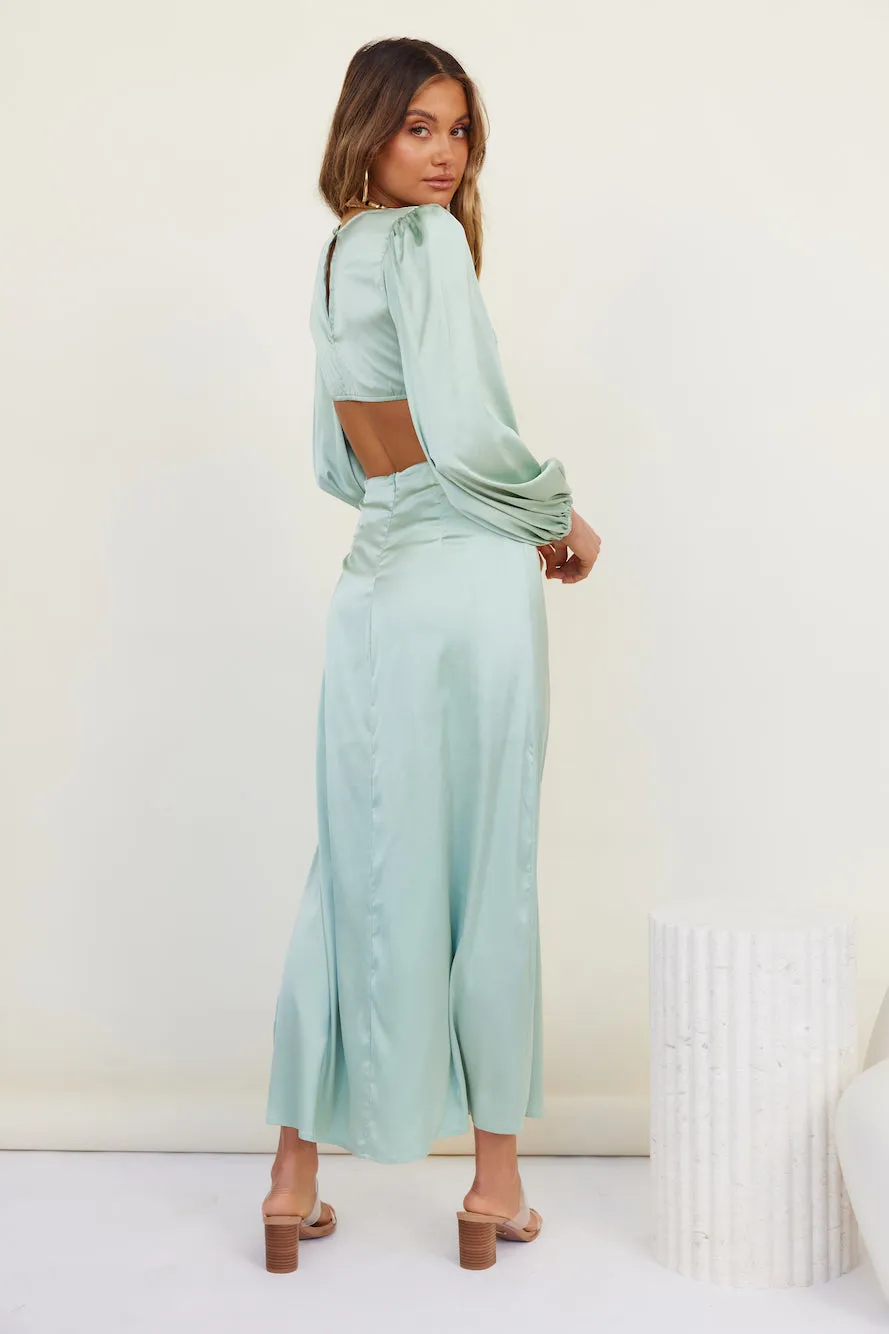 Under The Shade Maxi Dress Sage sold by Fortunate One product image thumbnail 5