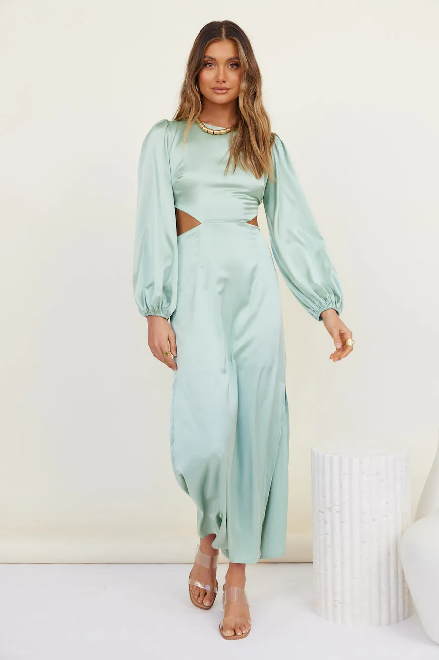 Under The Shade Maxi Dress Sage sold by Fortunate One product image thumbnail 4