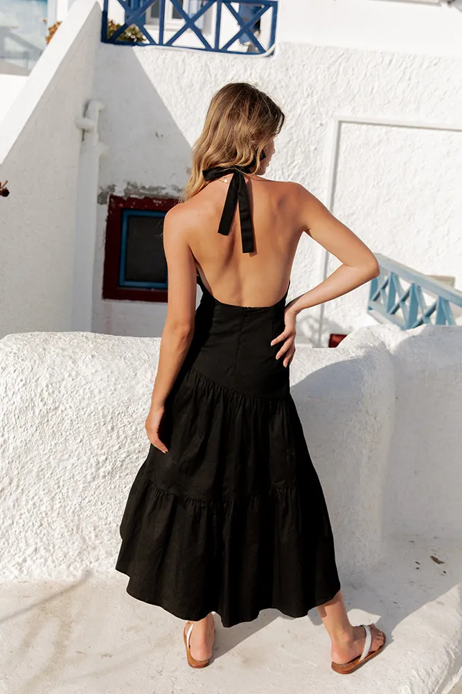 HELLO MOLLY Happy Times Maxi Dress Black sold by Fortunate One product image thumbnail 5