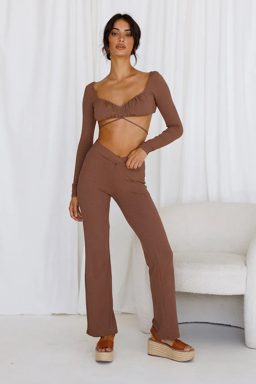 Pari Pants Brown sold by Fortunate One product image thumbnail 4