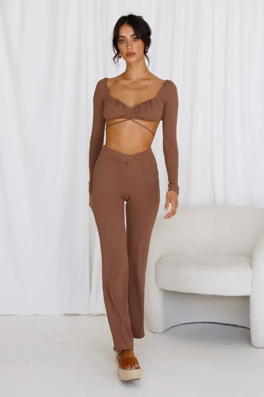 Pari Pants Brown sold by Fortunate One