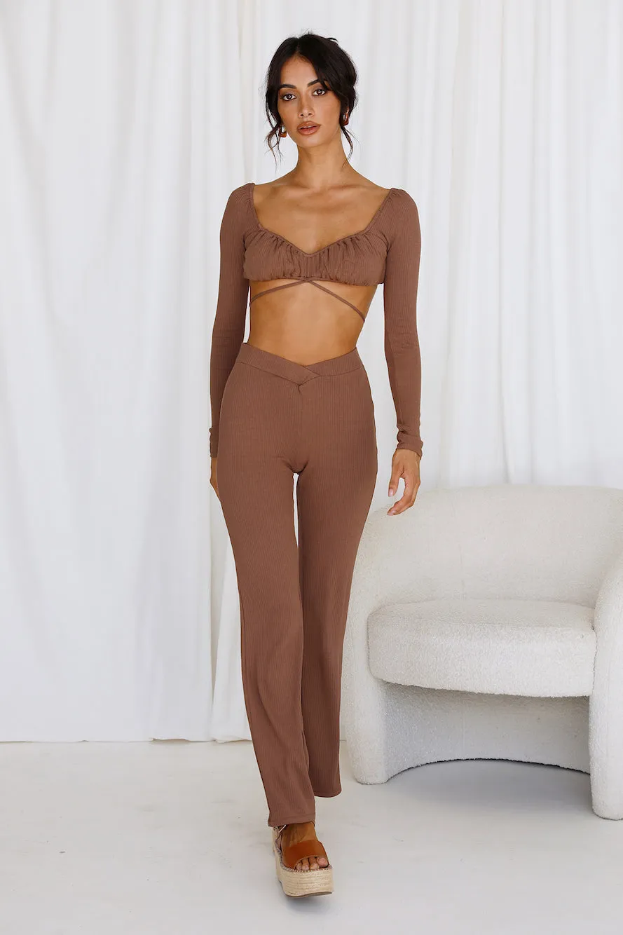 Pari Pants Brown sold by Fortunate One