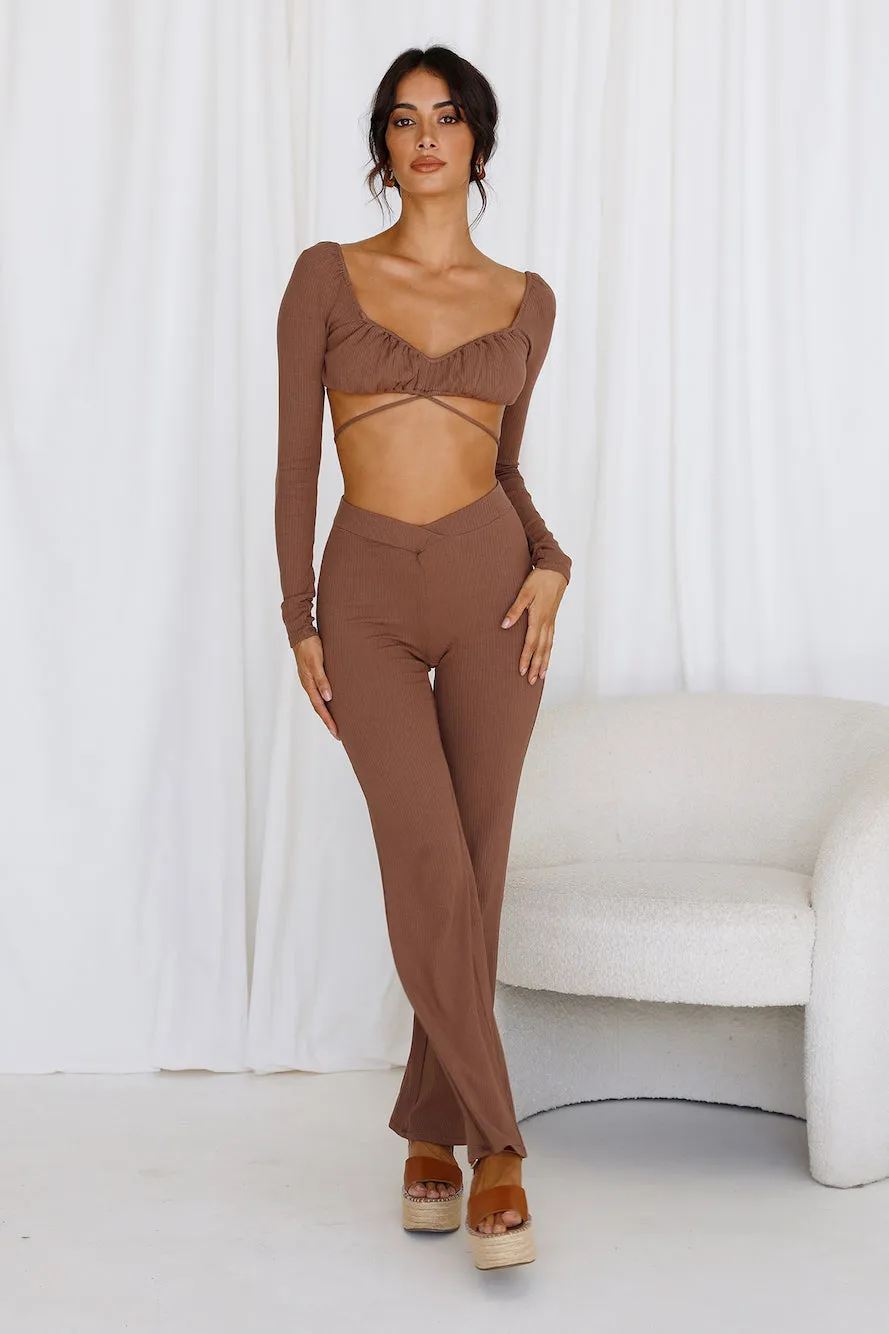 Pari Pants Brown sold by Fortunate One product image thumbnail 2