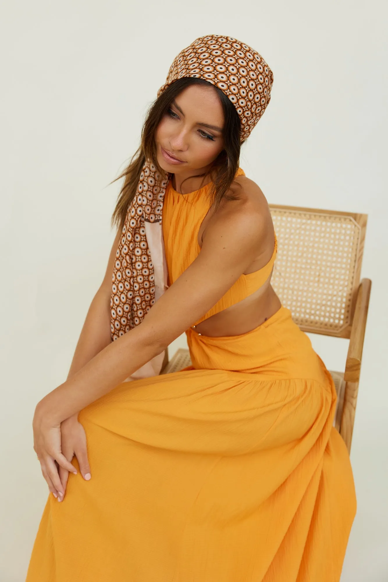 Morning Faye Maxi Dress Orange sold by Fortunate One product image thumbnail 4