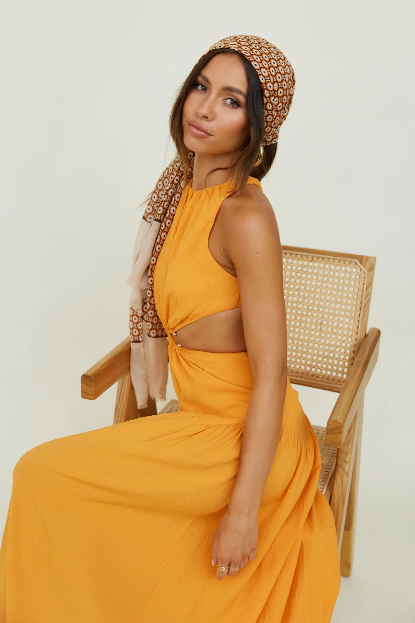 Morning Faye Maxi Dress Orange sold by Fortunate One product image thumbnail 2