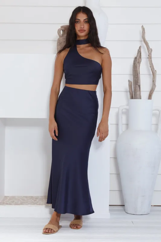 Astraea Maxi Skirt Blue sold by Fortunate One