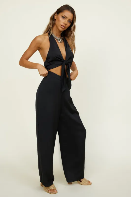 SNDYS Aura Jumpsuit Black sold by Fortunate One