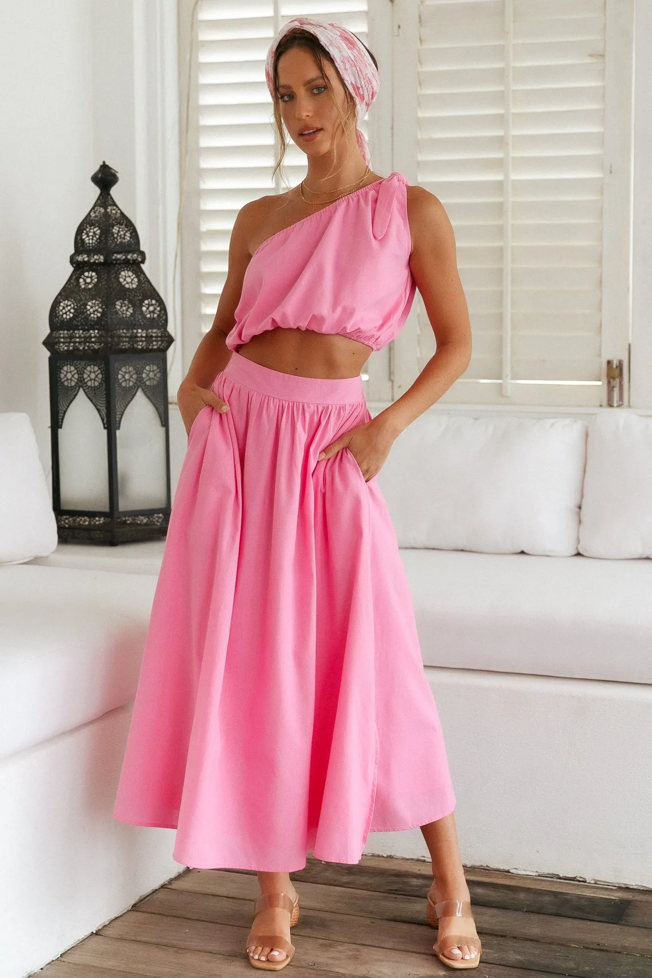 Carpe Diem Maxi Skirt Pink sold by Fortunate One product image thumbnail 3