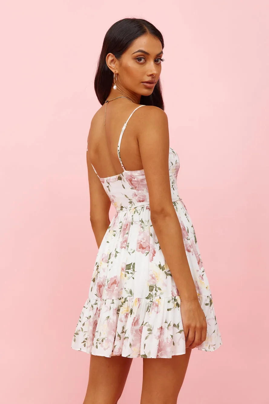 Flower Picking Dress White sold by Fortunate One product image thumbnail 5