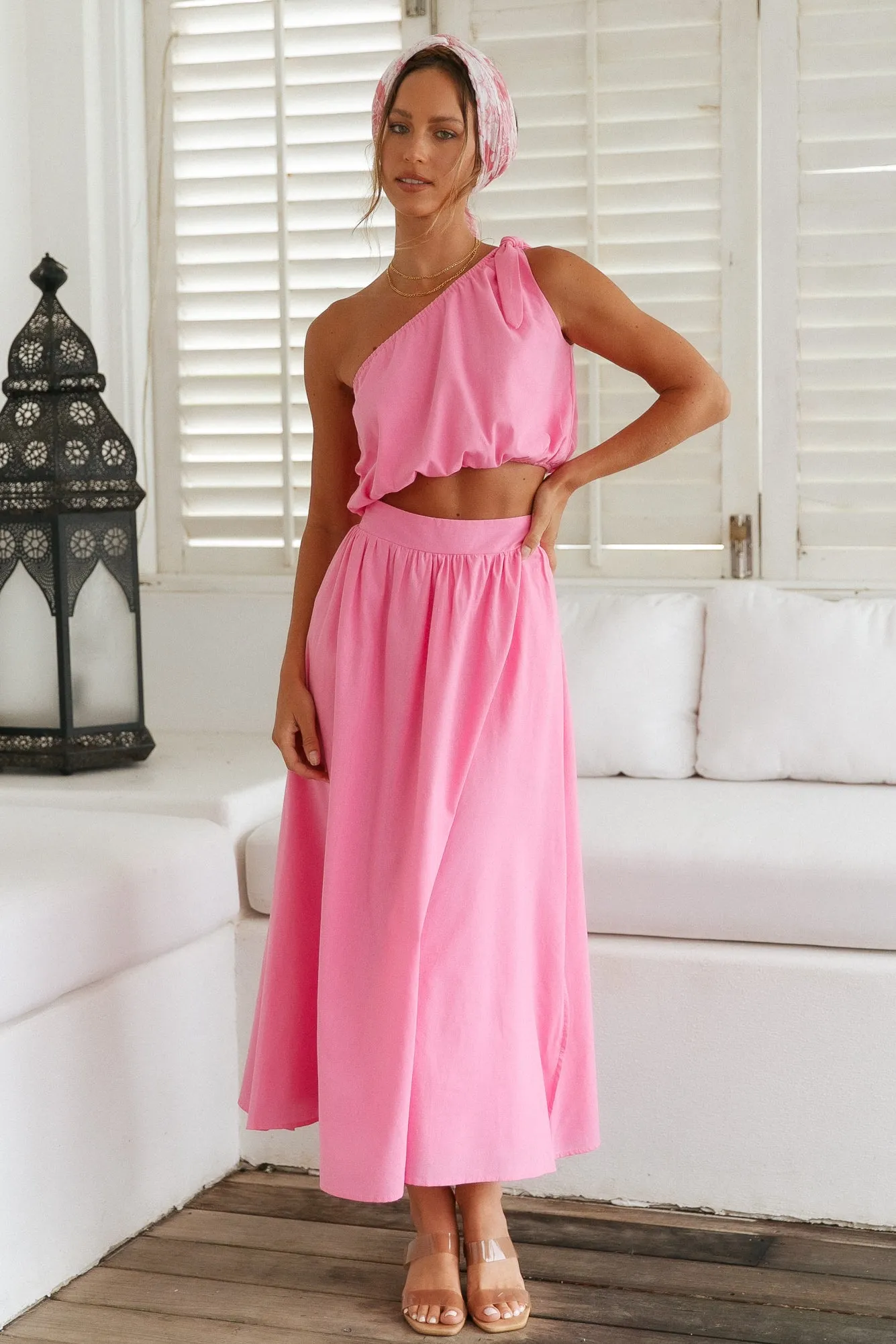 Carpe Diem Maxi Skirt Pink sold by Fortunate One product image thumbnail 2