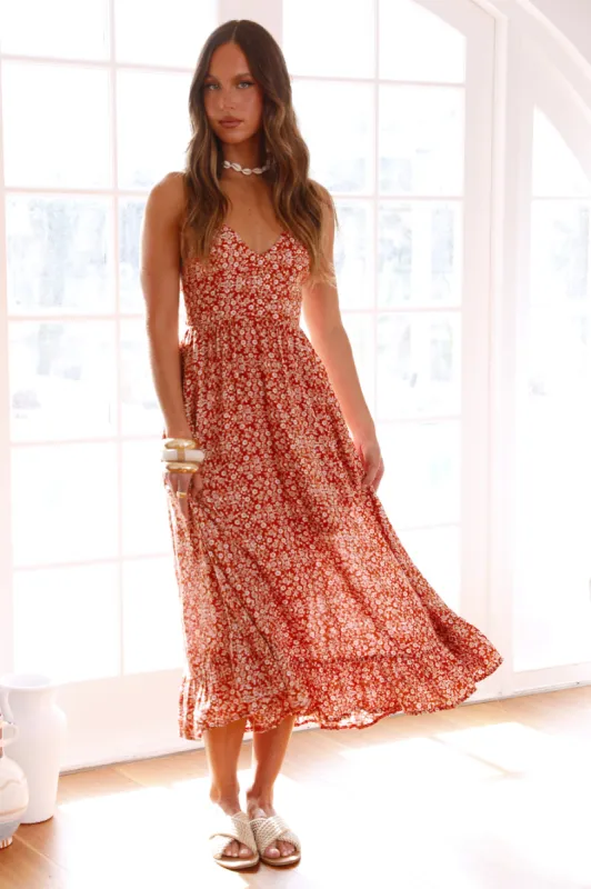 For My Love Maxi Dress Rust sold by Fortunate One