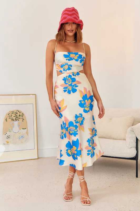 Malachime Maxi Dress Beige sold by Fortunate One