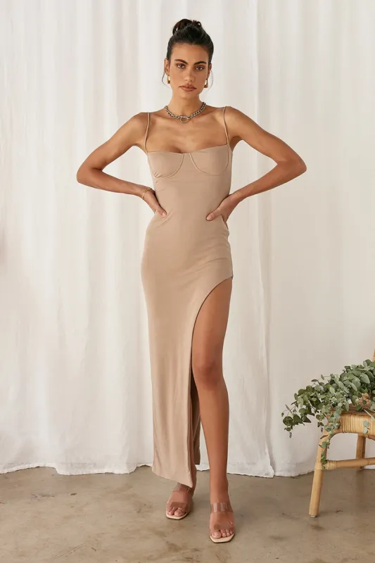 Austere Maxi Dress Brown sold by Fortunate One