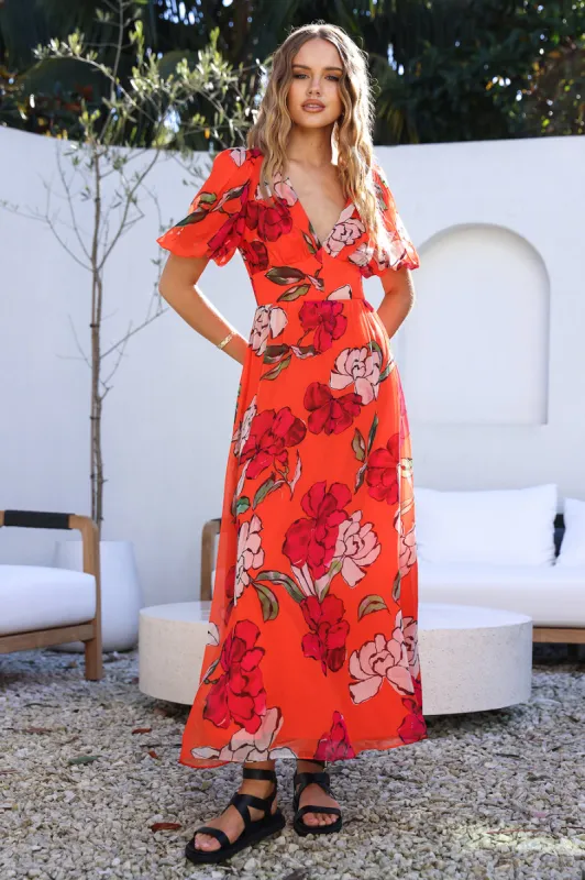 This Love Of Mine Maxi Dress Orange sold by Fortunate One