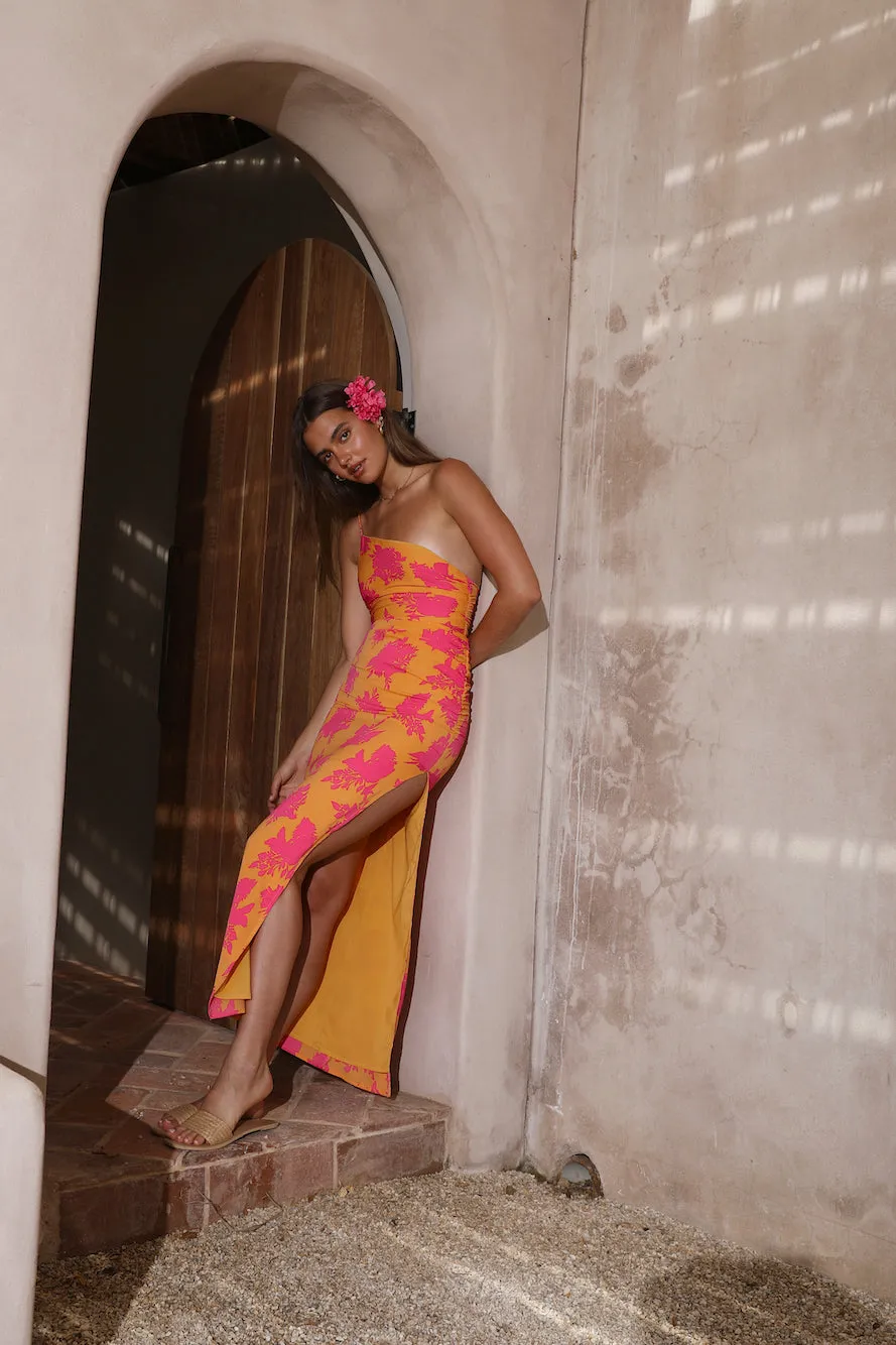 True Glow Maxi Dress Orange sold by Fortunate One product image thumbnail 4