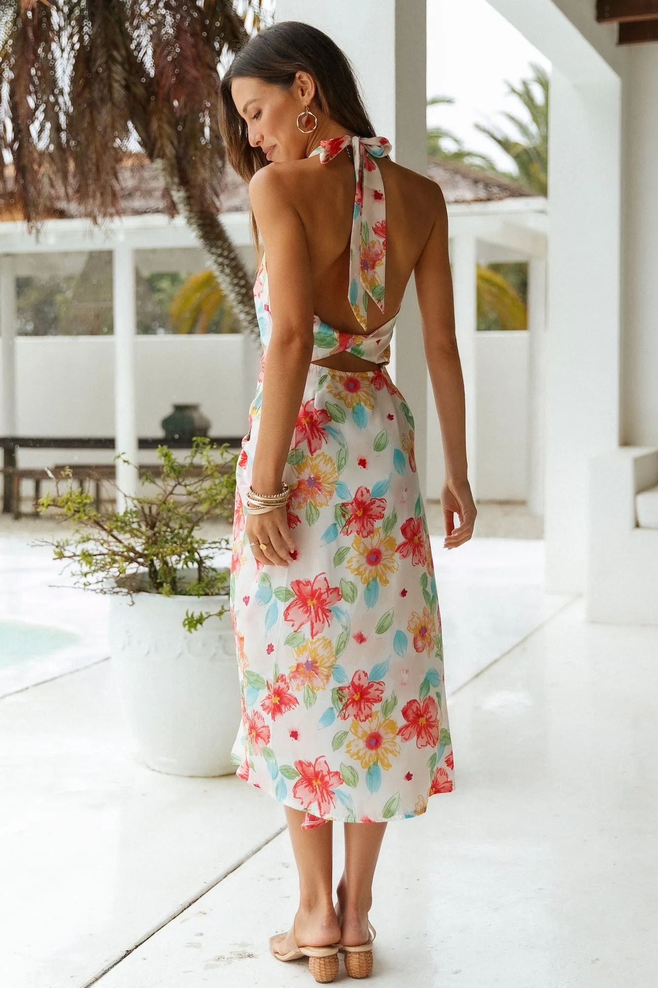 Lucky Stars Maxi Dress White sold by Fortunate One product image thumbnail 5