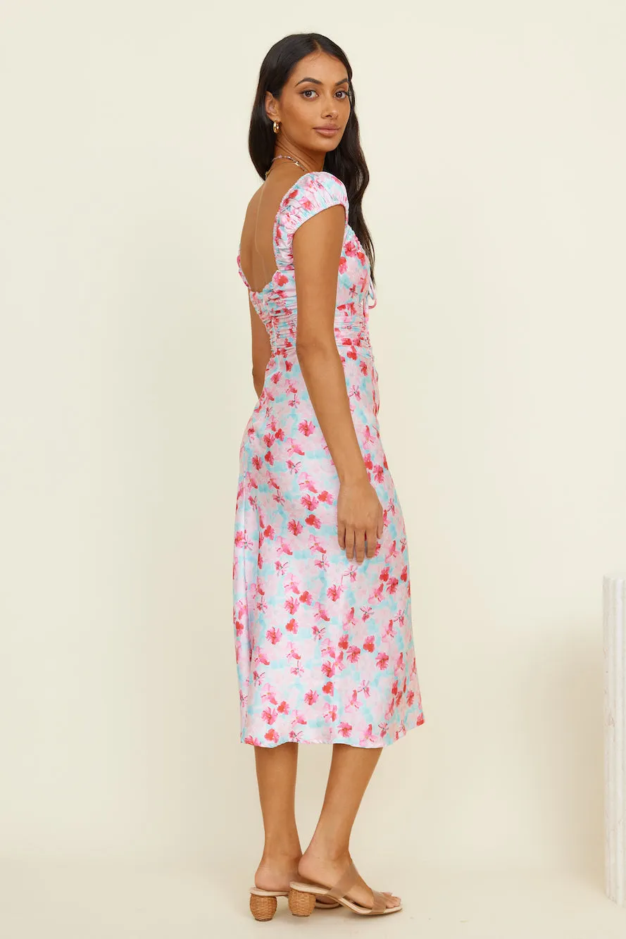 Song Of The Seasons Midi Dress Floral sold by Fortunate One product image thumbnail 3