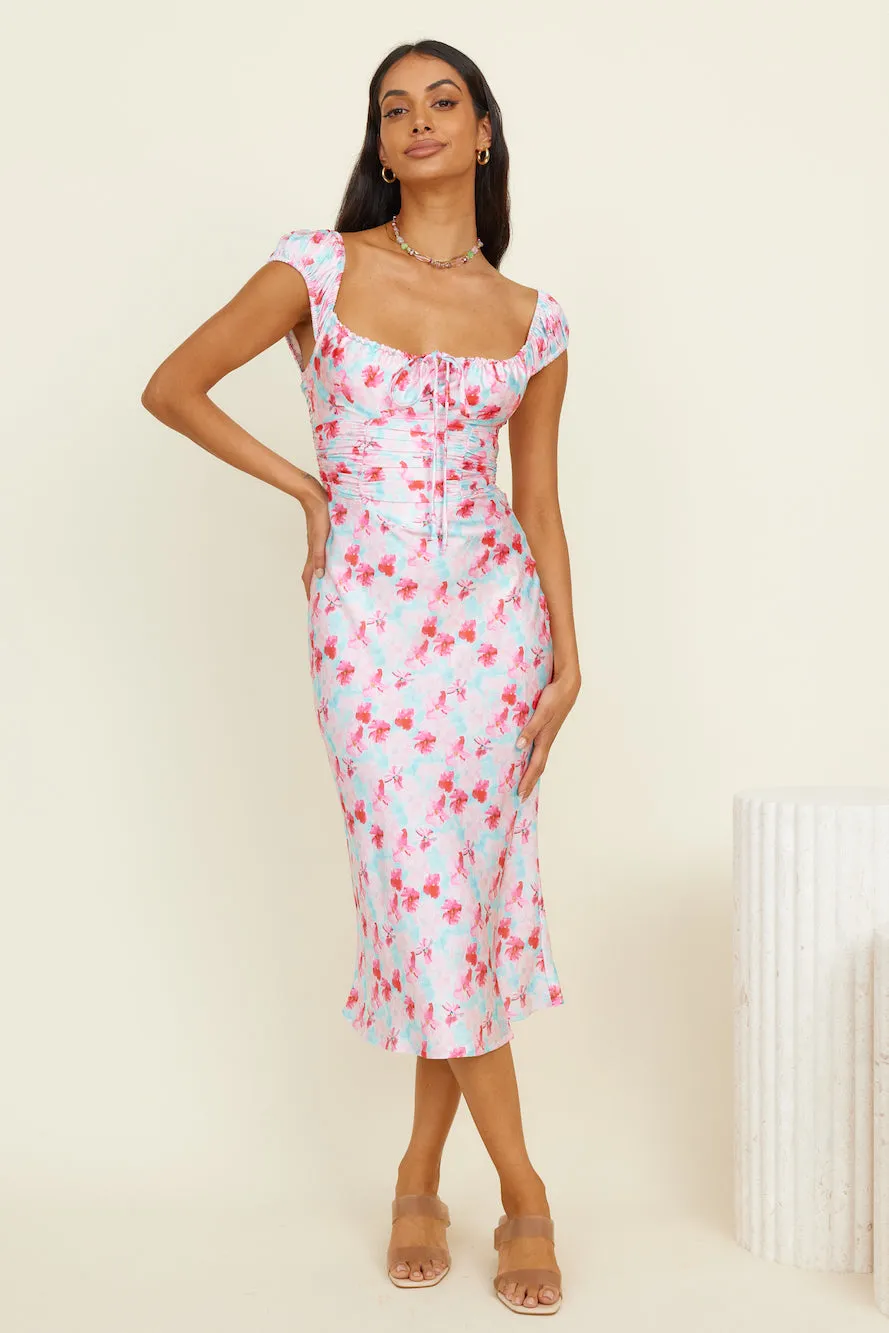Song Of The Seasons Midi Dress Floral sold by Fortunate One product image thumbnail 2